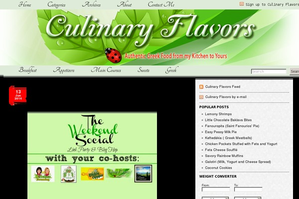 culinaryflavors.gr site used Good-food-child