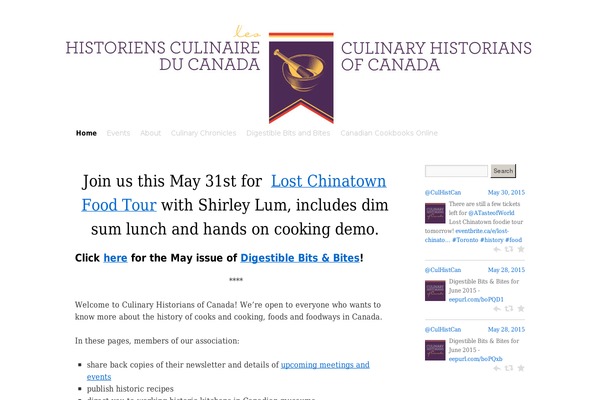 culinaryhistorians.ca site used Chc-twentyten