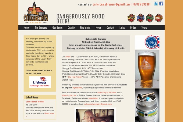 cullercoatsbrewery.co.uk site used Ashe-child