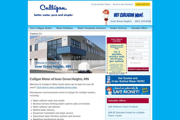 Culligan theme site design template sample