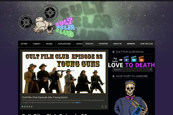 cultfilmclub.com site used Videozone