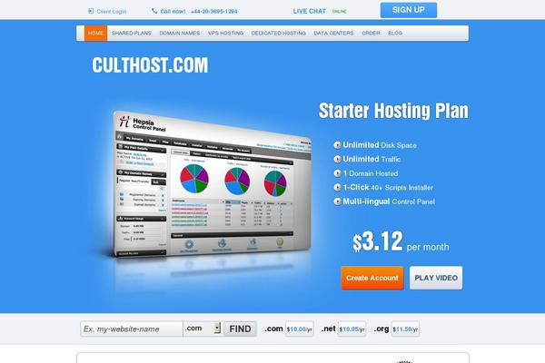 culthost.com site used Ch-theme-new