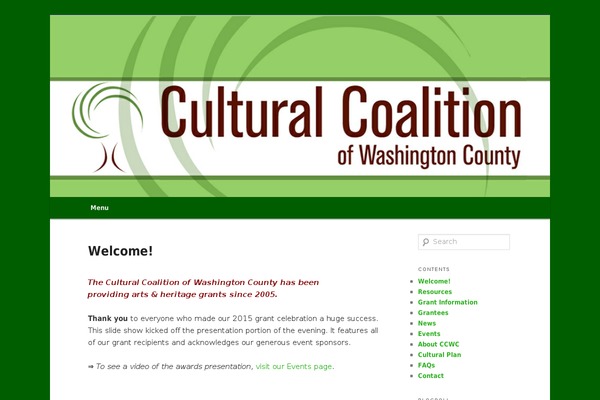 WordPress website example screenshot