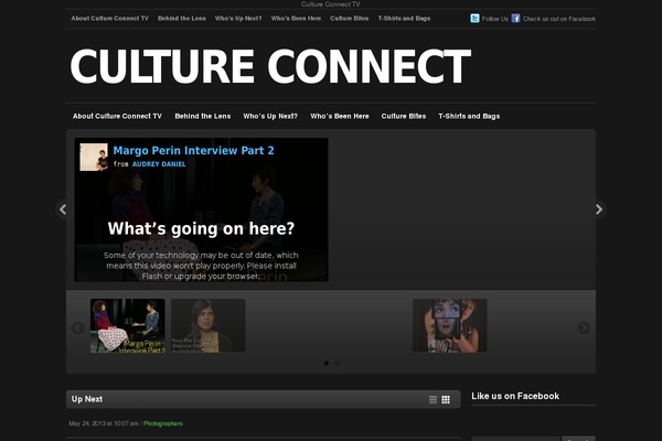 cultureconnect.tv site used Videozoom