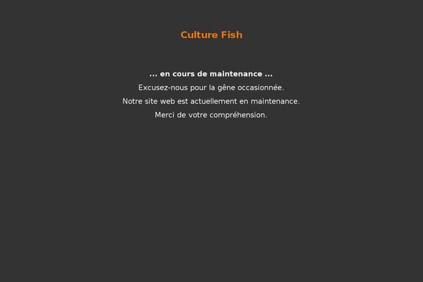 culturefish.fr site used Culturefish