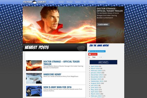 culturejunkies.net site used Culturejunkies1.5