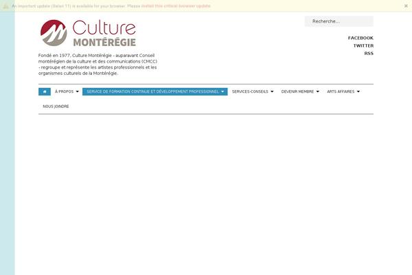 culturemonteregie.qc.ca site used Milkit-child