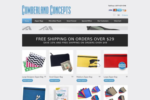 cumberlandconcepts.com site used Storefront
