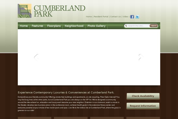 Cumberland theme site design template sample