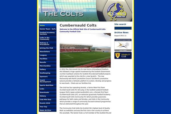 cumbernauld-colts.com site used Brightside