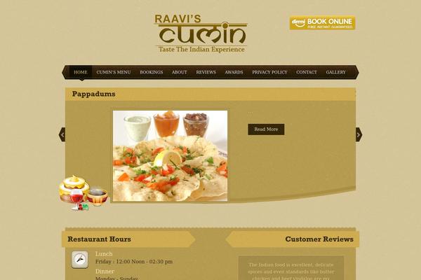 cumin.com.au site used Foodilicious