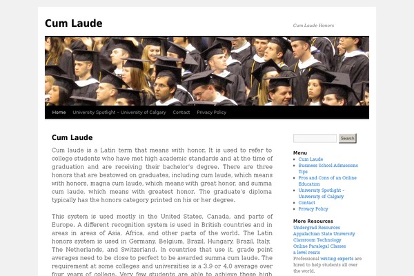 Twenty Ten theme site design template sample