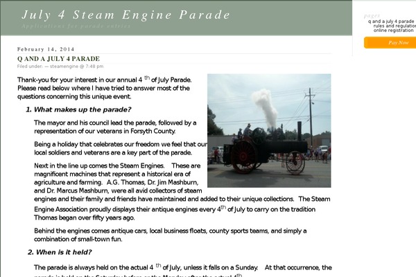 cummingjuly4parade.com site used Classic