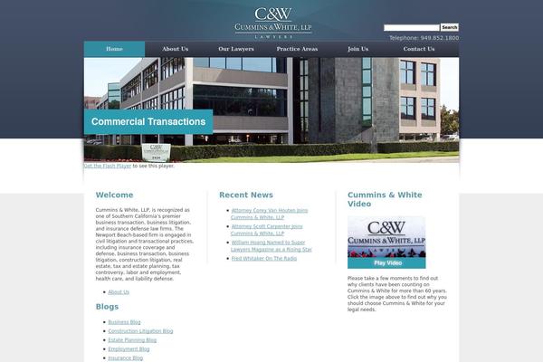 Cw theme site design template sample
