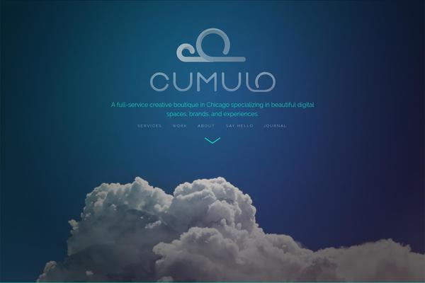 Cumulo theme site design template sample