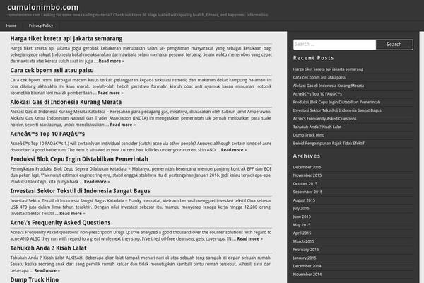 WordPress website example screenshot