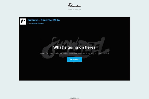 Cumulus theme site design template sample