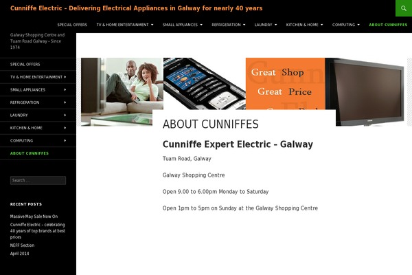Twenty Fourteen theme site design template sample