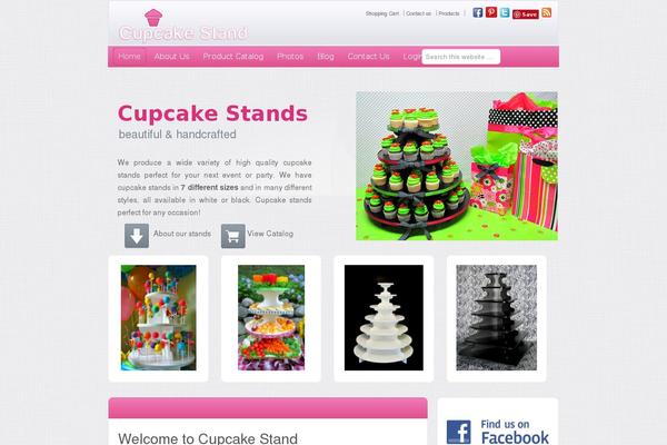 Cupcake theme site design template sample