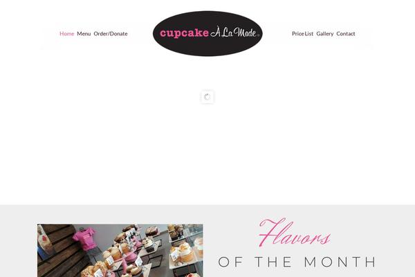 Cake theme site design template sample