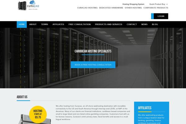 curacaowebhosting.com site used Cwh