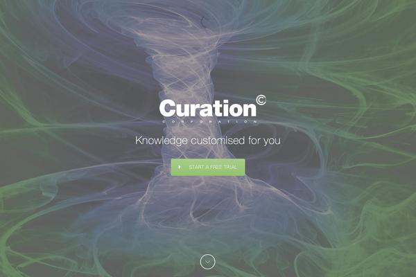 Curation theme site design template sample