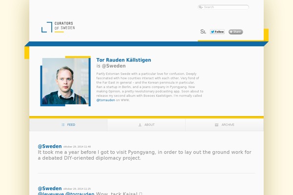 curatorsofsweden.com site used Curatorsofsweden