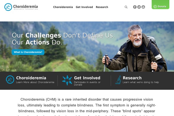 curechm.org site used Choroideremiaresearchfoundation