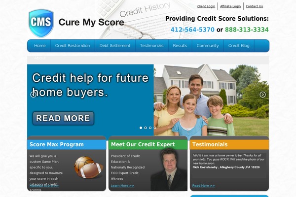 curemyscore.com site used Curemyscore