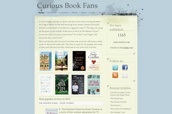 curiousbookfans.co.uk site used Scruffy