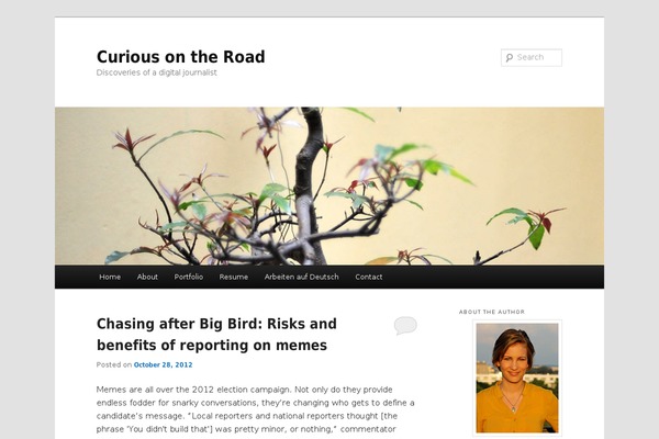 Twenty Eleven theme site design template sample