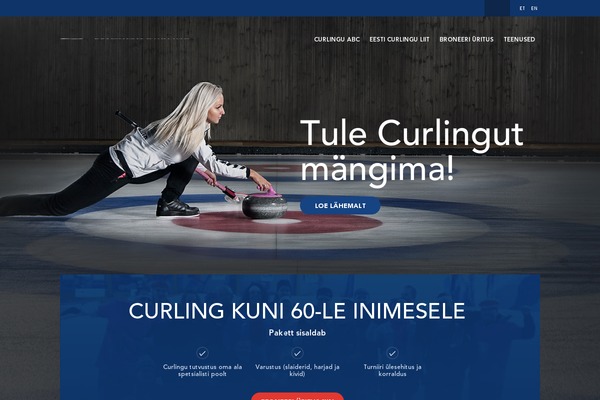 curling.ee site used Curling