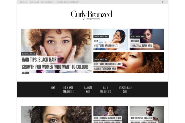 curlybronzed.com site used Fitandhealthy-codebase