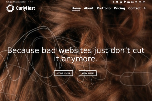 curlyhost theme websites examples