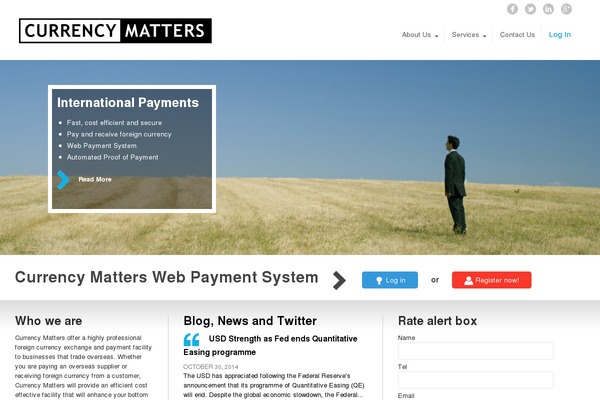 currencymatters.co.uk site used Currencymatters