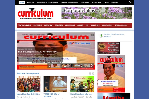 curriculum-magazine.com site used Max Magazine