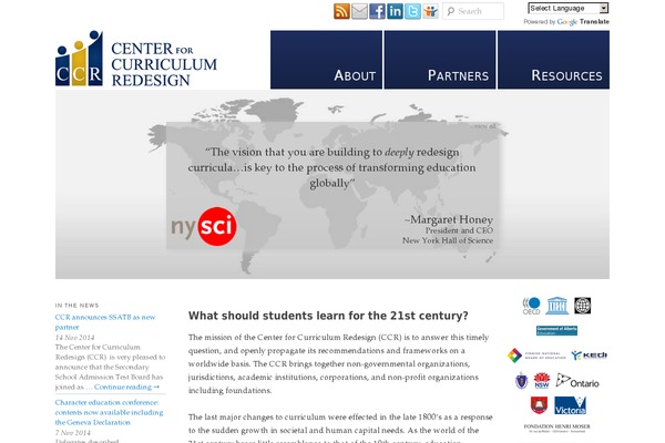 curriculumredesign.org site used Ccrtheme