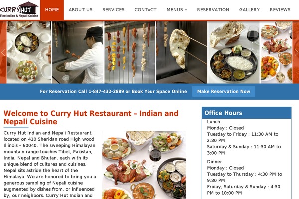 curryhutrestaurant.com site used Curryhutrestaurant