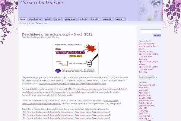 Purple Pastels theme site design template sample