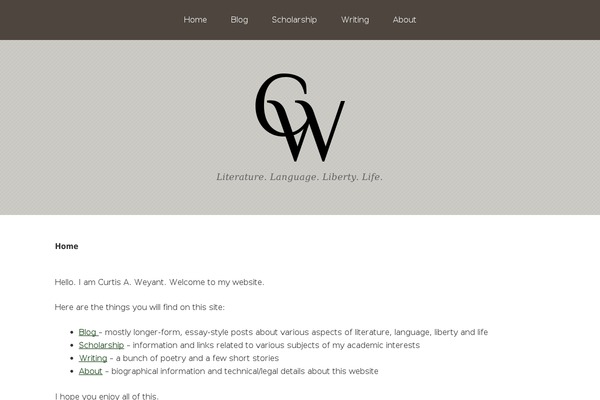 curtisweyant.com site used Omega-caw
