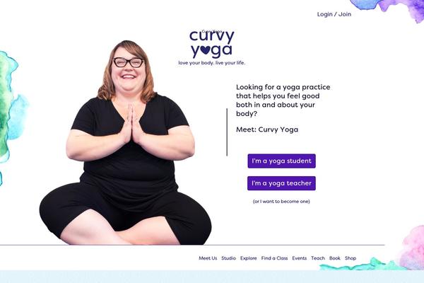 curvyyoga.com site used Curvy-yoga