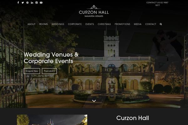 curzonhall.com.au site used Navarra-theme