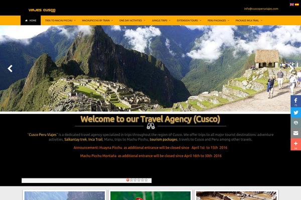 cuscoperuviajes.com site used Cuscoperuviajes.com