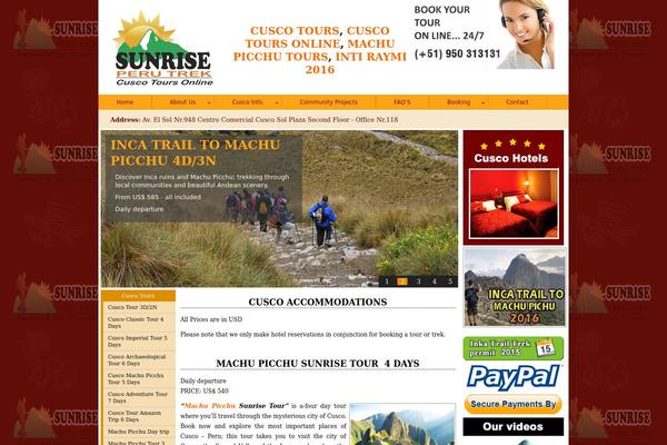 cuscotoursonline.com site used Cuscotoursonline