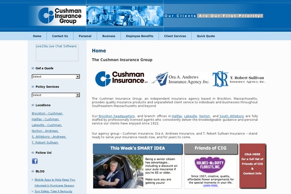 WordPress website example screenshot