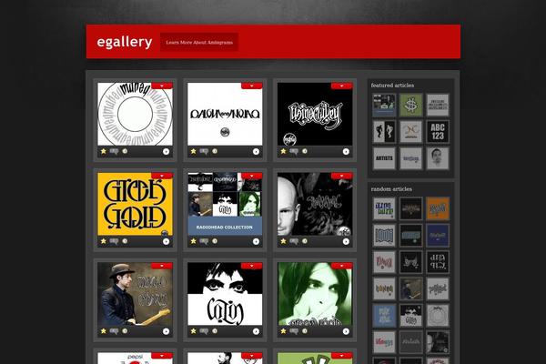 eGallery theme site design template sample
