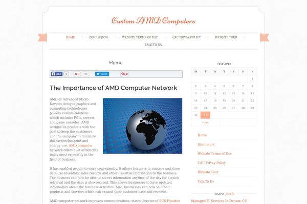 Sugar and Spice theme site design template sample