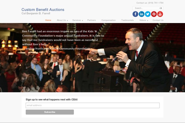 WordPress website example screenshot