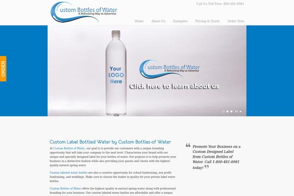 custombottlesofwater.com site used uDesign