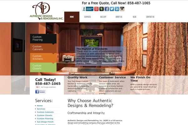 customcabinetrysandiego.com site used Theme1173